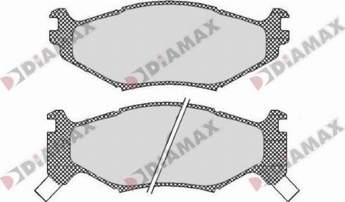 Diamax N09800 - Brake Pad Set, disc brake autospares.lv