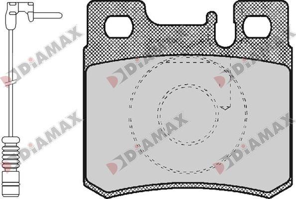 Diamax N09819A - Brake Pad Set, disc brake autospares.lv