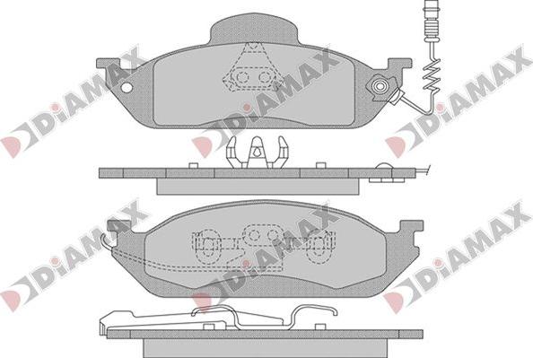 Diamax N09812 - Brake Pad Set, disc brake autospares.lv