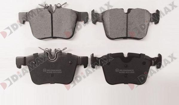 Diamax N09885 - Brake Pad Set, disc brake autospares.lv