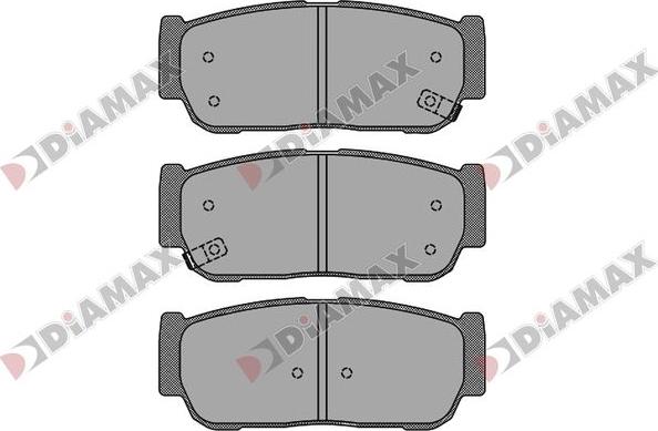 Diamax N09839 - Brake Pad Set, disc brake autospares.lv