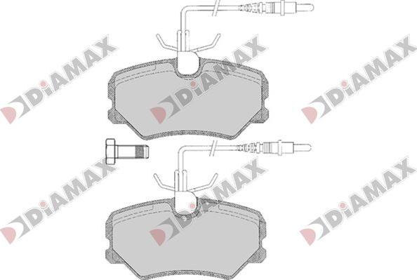 Diamax N09836 - Brake Pad Set, disc brake autospares.lv