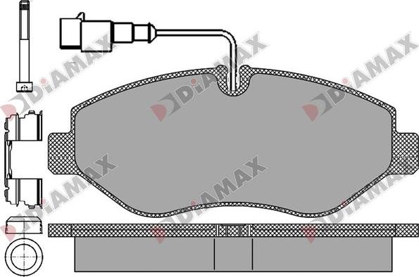 BENDIX 510656 - Brake Pad Set, disc brake autospares.lv