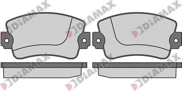 Diamax N09825 - Brake Pad Set, disc brake autospares.lv