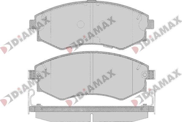 Diamax N09826 - Brake Pad Set, disc brake autospares.lv