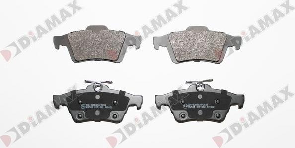 Diamax N09827 - Brake Pad Set, disc brake autospares.lv