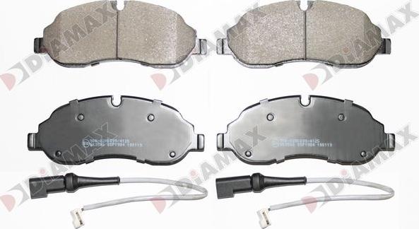 Diamax N09876A - Brake Pad Set, disc brake autospares.lv