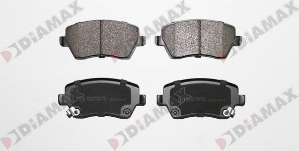 Diamax N09871 - Brake Pad Set, disc brake autospares.lv