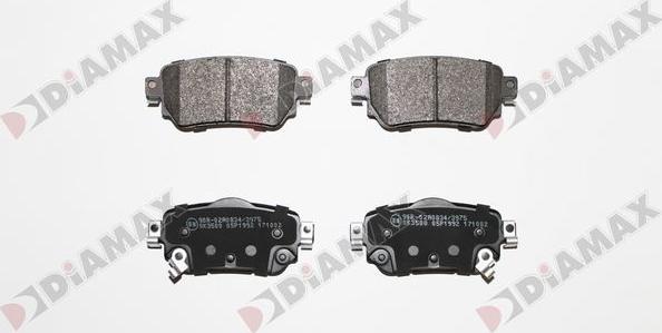 Diamax N09878 - Brake Pad Set, disc brake autospares.lv