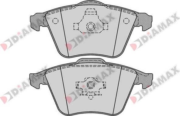 Diamax N09397 - Brake Pad Set, disc brake autospares.lv