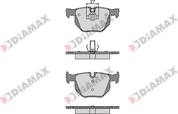 Diamax N09353 - Brake Pad Set, disc brake autospares.lv