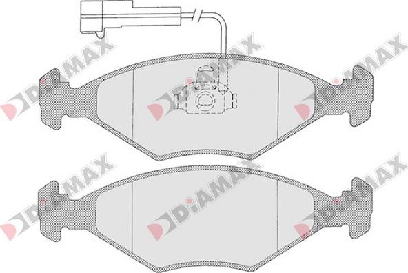 Diamax N09357 - Brake Pad Set, disc brake autospares.lv