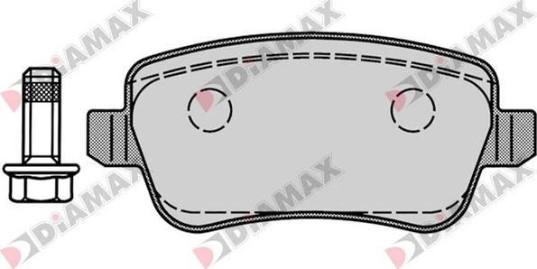 Diamax N09366 - Brake Pad Set, disc brake autospares.lv