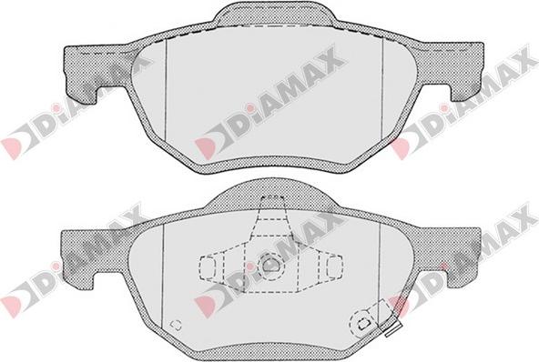 Diamax N09363 - Brake Pad Set, disc brake autospares.lv