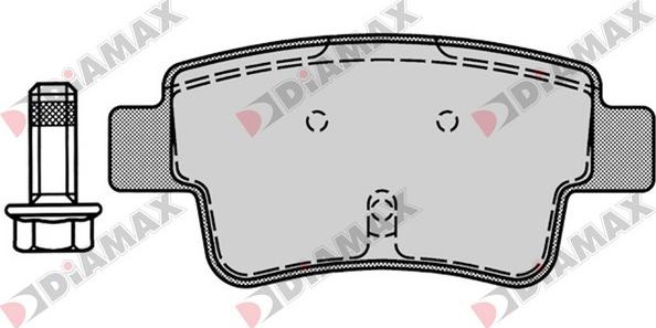 Diamax N09367 - Brake Pad Set, disc brake autospares.lv