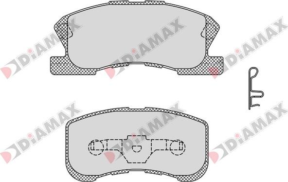 Diamax N09301 - Brake Pad Set, disc brake autospares.lv