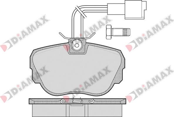 Diamax N09314 - Brake Pad Set, disc brake autospares.lv