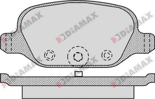 Diamax N09388 - Brake Pad Set, disc brake autospares.lv