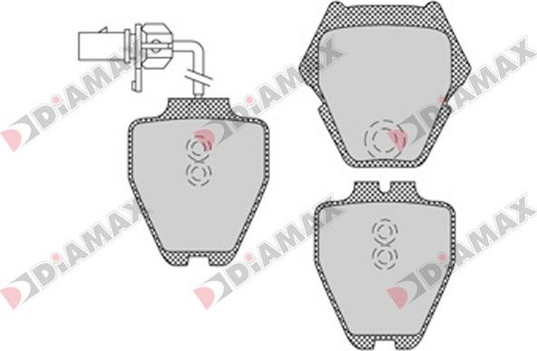 Diamax N09332 - Brake Pad Set, disc brake autospares.lv