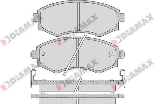 Diamax N09321 - Brake Pad Set, disc brake autospares.lv