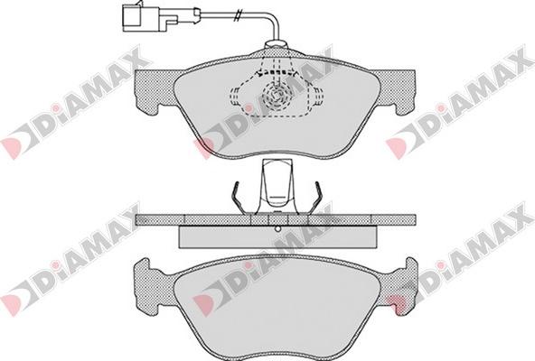 Diamax N09322 - Brake Pad Set, disc brake autospares.lv