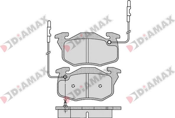 Diamax N09327 - Brake Pad Set, disc brake autospares.lv