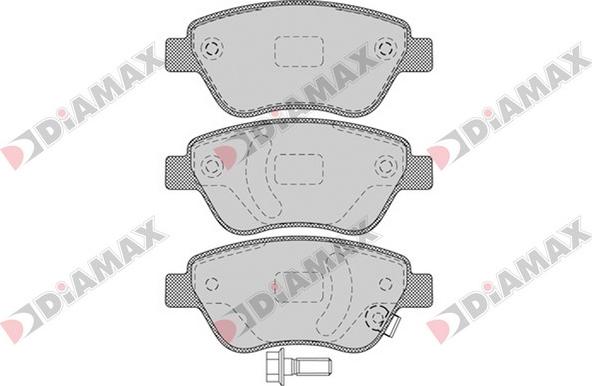 Diamax N09379 - Brake Pad Set, disc brake autospares.lv