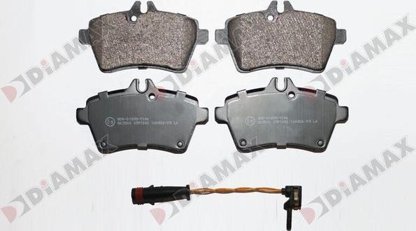 Diamax N09375A - Brake Pad Set, disc brake autospares.lv