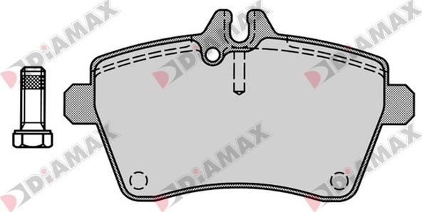 Diamax N09375 - Brake Pad Set, disc brake autospares.lv