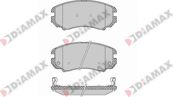 Diamax N09244 - Brake Pad Set, disc brake autospares.lv