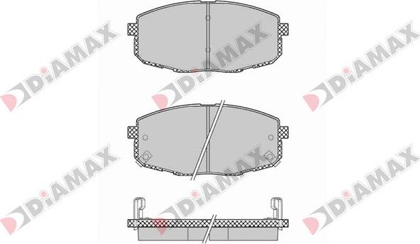 Diamax N09245 - Brake Pad Set, disc brake autospares.lv