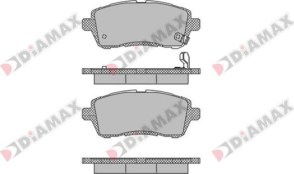 Diamax N09248 - Brake Pad Set, disc brake autospares.lv