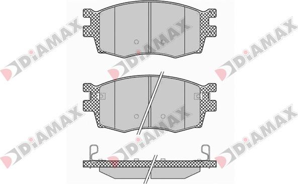 Diamax N09243 - Brake Pad Set, disc brake autospares.lv