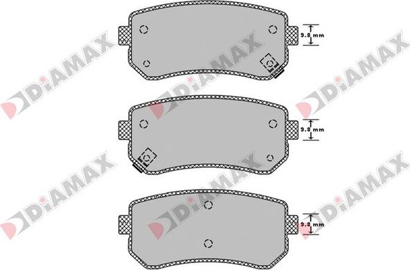 Diamax N09242 - Brake Pad Set, disc brake autospares.lv