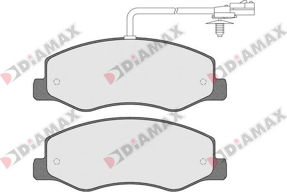 Diamax N09257 - Brake Pad Set, disc brake autospares.lv