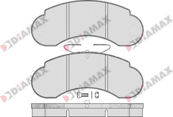 Diamax N09204 - Brake Pad Set, disc brake autospares.lv
