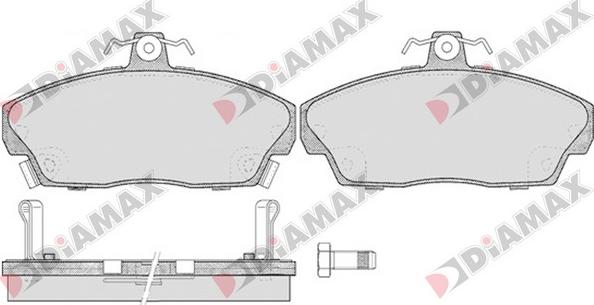 Diamax N09207 - Brake Pad Set, disc brake autospares.lv