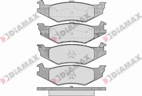 Diamax N09218 - Brake Pad Set, disc brake autospares.lv