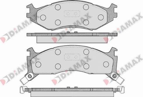 Diamax N09217 - Brake Pad Set, disc brake autospares.lv