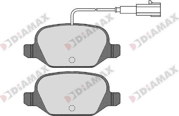 Diamax N09283 - Brake Pad Set, disc brake autospares.lv