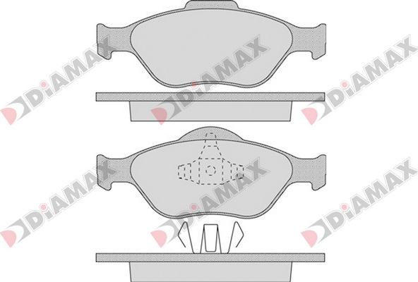 Diamax N09239 - Brake Pad Set, disc brake autospares.lv