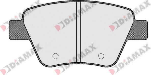 Diamax N09222 - Brake Pad Set, disc brake autospares.lv