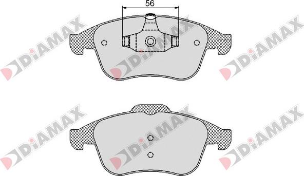 Diamax N09275 - Brake Pad Set, disc brake autospares.lv