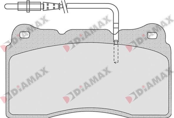 Diamax N09270 - Brake Pad Set, disc brake autospares.lv