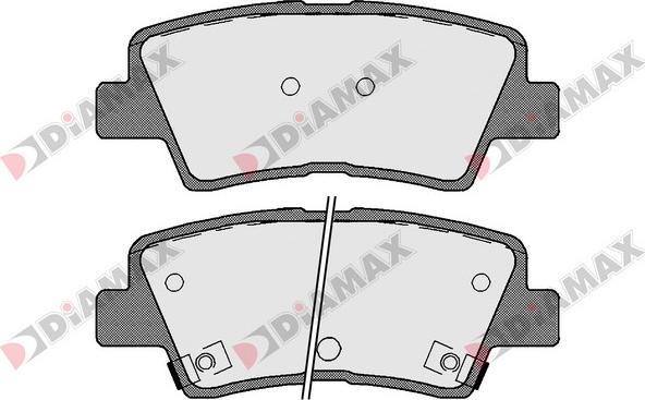 Diamax N09277 - Brake Pad Set, disc brake autospares.lv