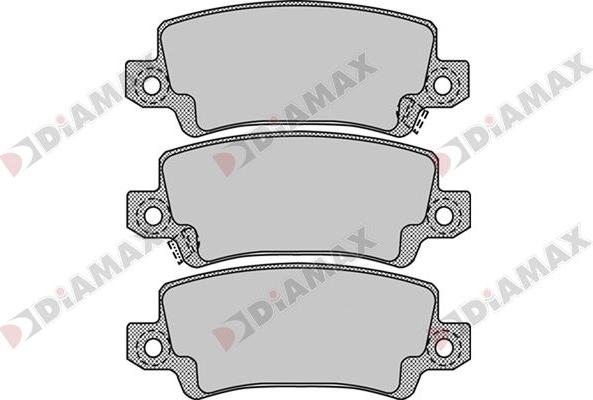 Diamax N09749 - Brake Pad Set, disc brake autospares.lv