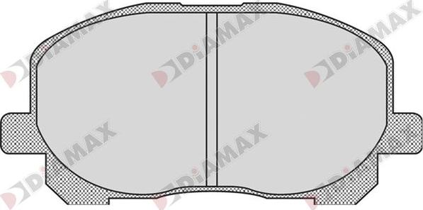 Diamax N09748 - Brake Pad Set, disc brake autospares.lv