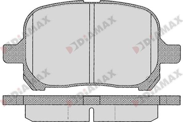 Diamax N09747 - Brake Pad Set, disc brake autospares.lv