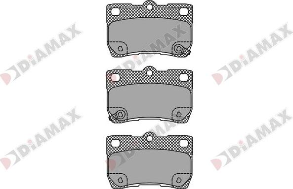 Diamax N09750 - Brake Pad Set, disc brake autospares.lv