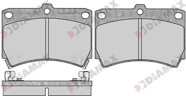 Diamax N09752 - Brake Pad Set, disc brake autospares.lv